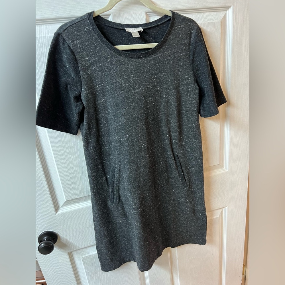 LOFT Black with White Specks Dress